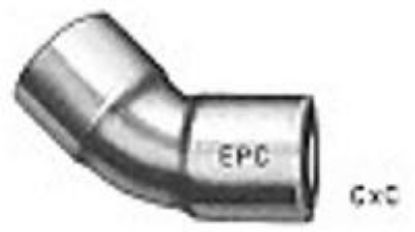 Picture of Wrot-Copper Pressure-Rated 45°-Elbow C x C 3/4" Material
