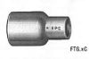 Picture of Wrot-Copper Pressure-Rated Fitting Reducer Ftg x C 1.500" x 1-1/4"