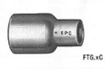 Picture of Wrot-Copper Pressure-Rated Fitting Reducer Ftg x C 1.500" x 1-1/4"