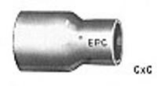 Picture of Wrot-Copper Pressure-Rated Reducer-Coupling C x C 5/8" x 1/2"