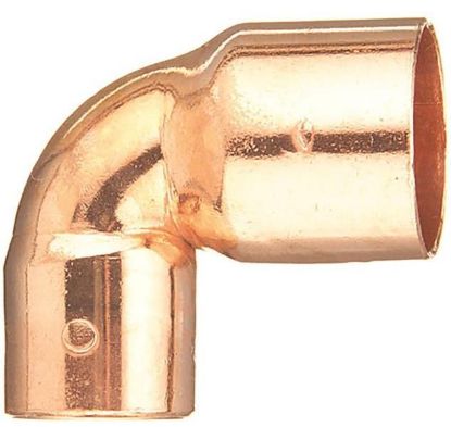 Picture of Wrot-Copper Pressure-Rated 90°-Elbow Close Ruff C x C 1" x 3/4" Material