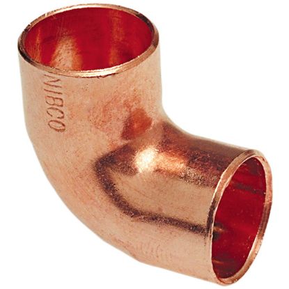 Picture of Wrot-Copper Pressure-Rated 90°-Elbow Close Ruff C x C 1.500" x 1-1/4" Material