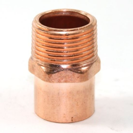 Picture of 2-1/2" Copper-Fitting Male-Adapter C X M