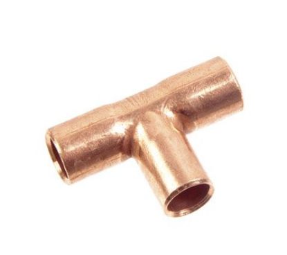 Picture of Wrot-Copper Pressure-Rated Reducing-Tee C x C x C 1/8" Material