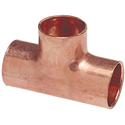 Picture of Wrot-Copper Pressure-Rated Reducing-Tee C x C x C 1.500" x 1" x 3/4"