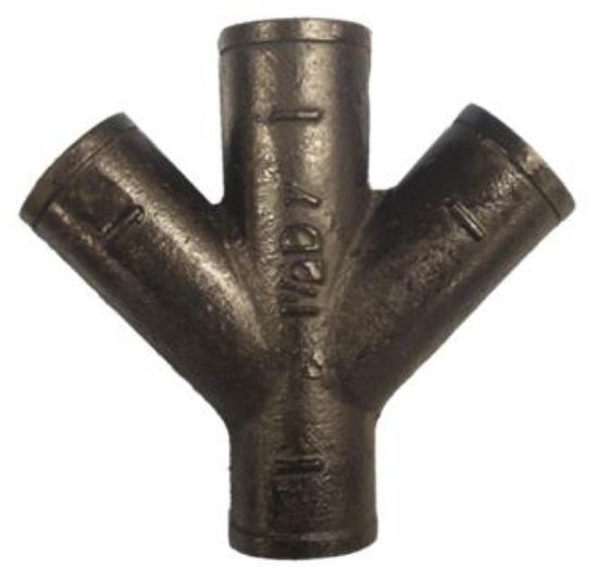 Picture of No-Hub Double-Wye 3" X 2