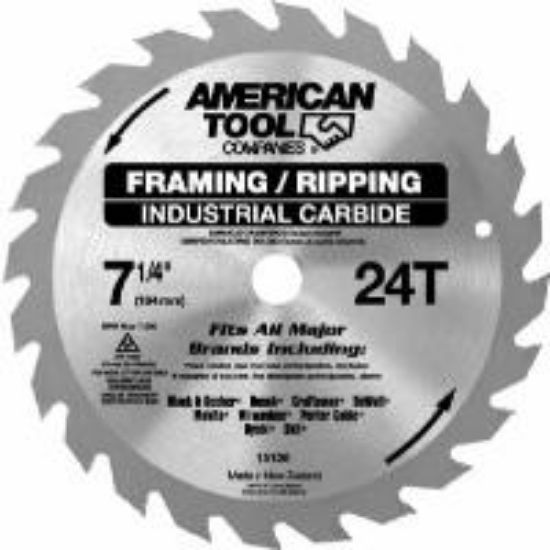 Picture of 7-1/4" 24T Carbide Circular-Sawblade