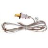 Picture of Replacement-Lamp-Cord Molded-Plug Tinned-Tips White