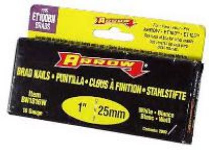 Picture of 2000PK 1" White Brad-Nail