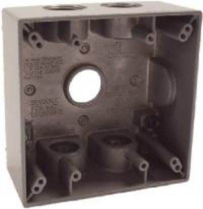 Picture of Weather-proof Outlet-box Gray 5-outlet 3/4"
