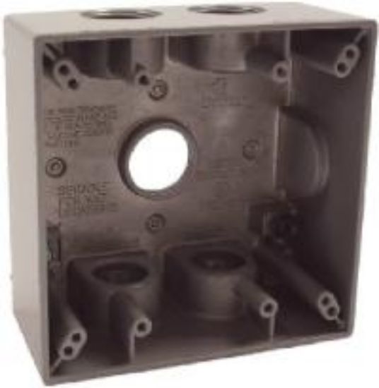 Picture of Weather-proof Outlet-box Gray 5-outlet 3/4"