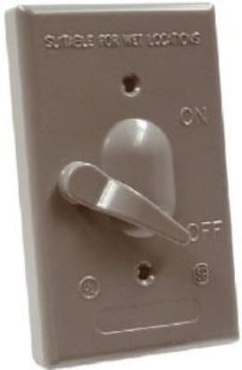 Picture of Gray Weather-Proof Single-pole Switch Cover