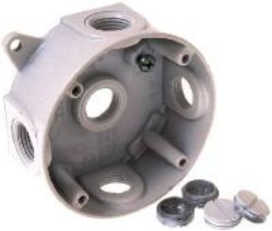 Picture of Electrical-Box Weather-Proof Aluminum Round White