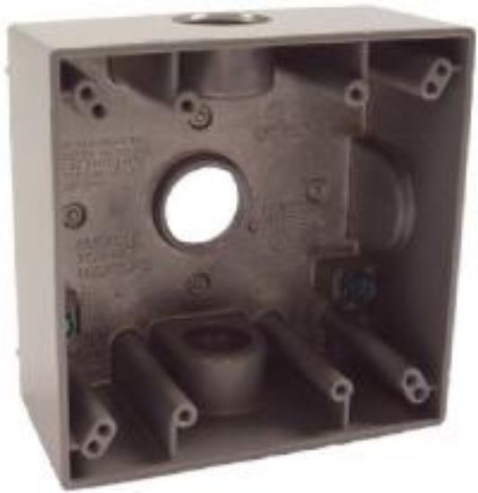 Picture of Gray Weather-Proof Outlet-Box 3 X 3/4