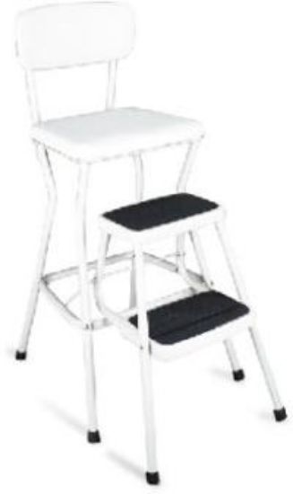 Picture of White Knock-Down Chair Step-Stool