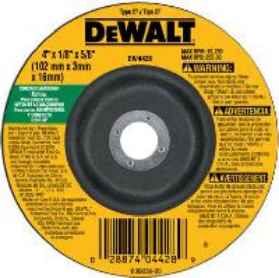 Picture of 4" x 1/8" x 5/8" Concrete/Masonry Cutting-Disc
