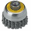 Picture of Cup-Brush Knotted-Wire 3" x 5/8"-11 x .014" Carbon-Steel 3" x 5/8"-11 Arbor x .014"