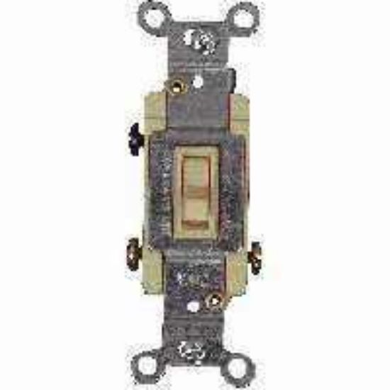 Picture of Lighting-Switch Toggle-Type Single-Pole Grounding 15-Amp Ivory