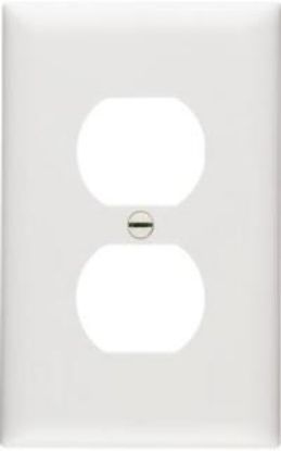 Picture of White Duplex Wall-Plate