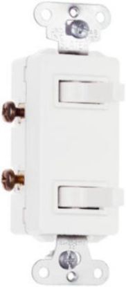 Picture of Double Switch Decora-Style White 15-Amp