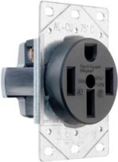 Picture of Outlet Flush-mount 50a 125/250v 3-pole 4-wire Grounding