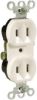 Picture of Electrical-Outlet 15-Amp 125-Volt Duplex-Receptacle Double-Pole 2-Wire Grounding Ivory