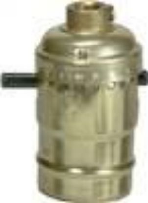 Picture of Light-Bulb-Socket Push Thru Brass