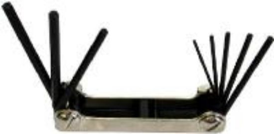 Picture of Hex-Key Set Fractional Fold-Up 8 pc