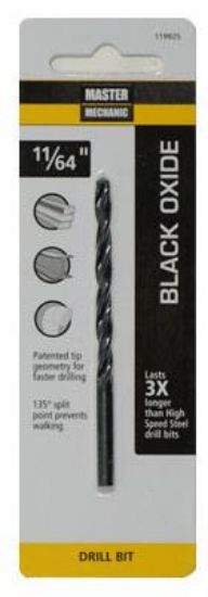Picture of Drill-Bit Black-oxide-finish 3/16" X 3-1/2"