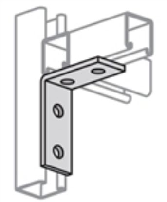 Picture of Angle 90° 4-Hole Zinc-Plated Mild-Steel 3-1/2" X 4-1/8"