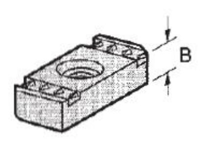 Picture of Strut-Nut No-Spring 3/8-16 3/8" Thick