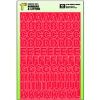 Picture of 1" RED Numb/Letter Set