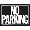 Picture of Sign "No Parking" Black/Orange Aluminum 10" x 14"