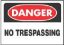Picture of 10 X 14 "danger No Trespassing" Sign