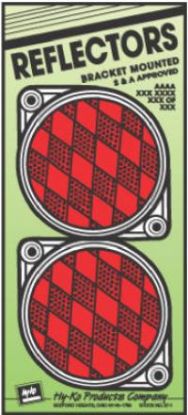 Picture of 3-1/4" RED Reflector