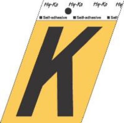 Picture of 3-1/2" Aluminum Adhesive Letter-K