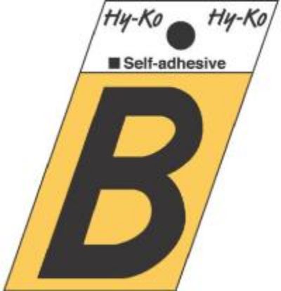 Picture of 1-1/2" Aluminum Adhesive Letter B