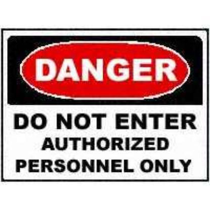 Picture of 10 x 14 do Not Enter Sign