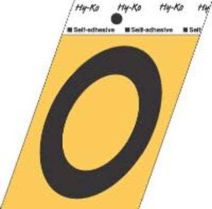 Picture of 3-1/2" Aluminum Adhesive Letter O