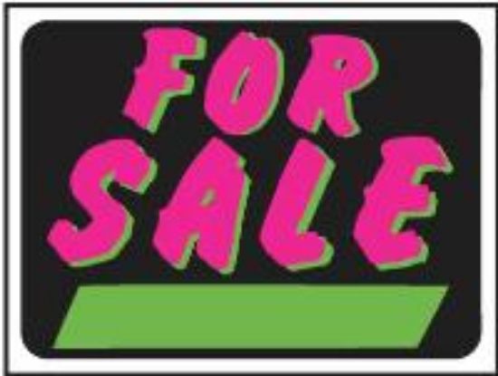Picture of 9" x 12" Plastic For Sale Sign