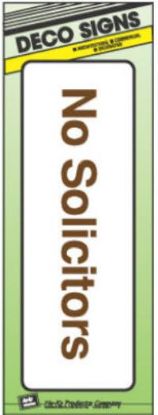 Picture of 3" x 9" No Solicitors Sign