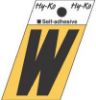Picture of 1-1/2" Aluminum Adhesive Letter W