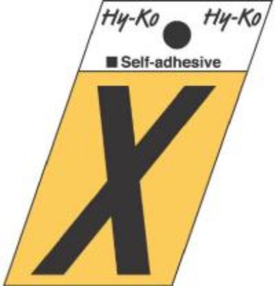 Picture of 1-1/2" Aluminum Adhesive Letter X
