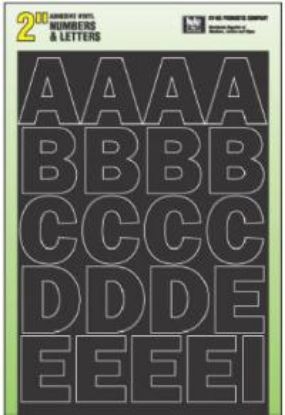 Picture of 2" Black Numb/Letter Set