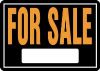 Picture of Sign "For Sale" Black/Orange Aluminum 10" x 14"