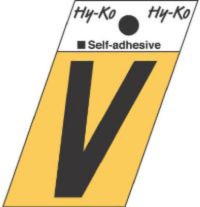 Picture of 1-1/2" Aluminum Adhesive Letter V