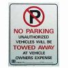 Picture of No Parking Sign Plastic 19" x 15"