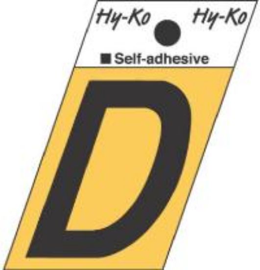 Picture of 1-1/2" Aluminum Adhesive Letter D