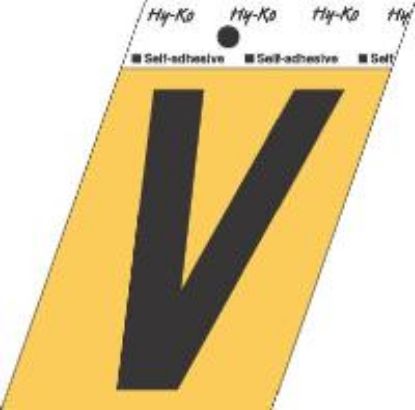 Picture of 3-1/2" Aluminum Adhesive Letter V