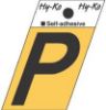 Picture of 1-1/2" Aluminum Adhesive Letter P